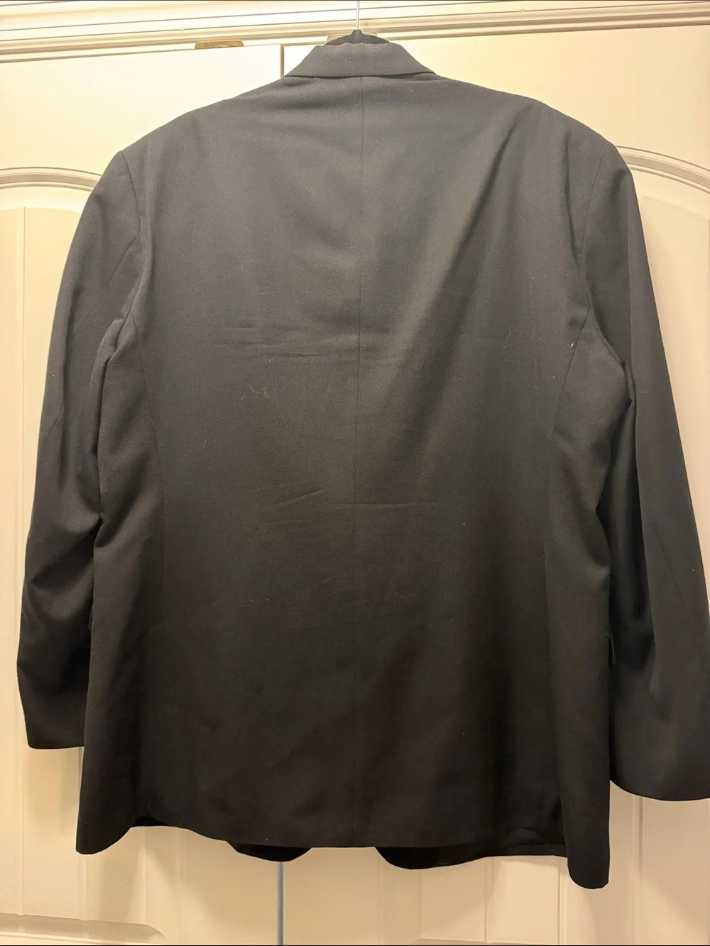 Haggar Black Three-Button Sport Coat Blazer 46R